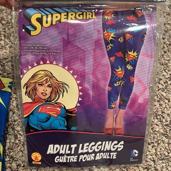 SUPERGIRL leggings costume and halloween - Picture 2 of 4